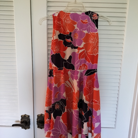 Banana Republic Vneck Sleeveless Floral Dress  Layered Size 0 - Picture 11 of 13
